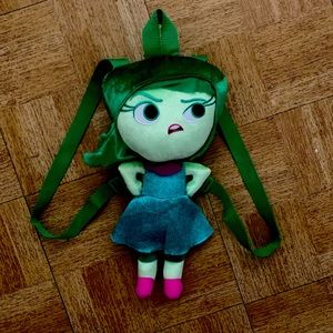 Disney/Pixar Inside Out Disgust 15” Plush Backpack